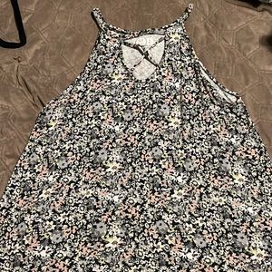 Ditzy flower layering tank top